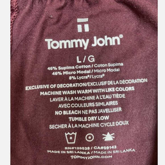 Tommy John Mens Supima Cotton/Modal Blend Marion 2-PC Sleepwear Pajama Set - Picture 3 of 4